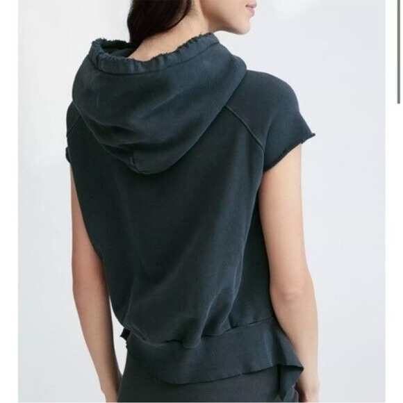 Frank and Eileen Womens Capelet Sleeveless Pullover Hoodie Gray Sz L NEW - Picture 2 of 12